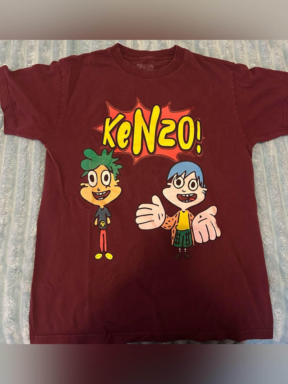 Kenzo  Burgundy Graphic Short Sleeve Tee